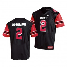 Utah Utes Micah Bernard 2 Black Replica Football Jersey Men's